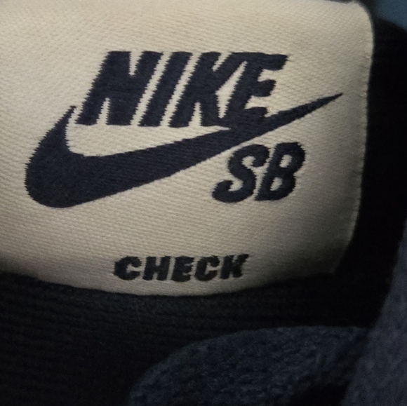 NIKE SB CHECK Men's Dark Navy Blue Size 8 Sneakers 03/07/18 843896-400 - Picture 10 of 12
